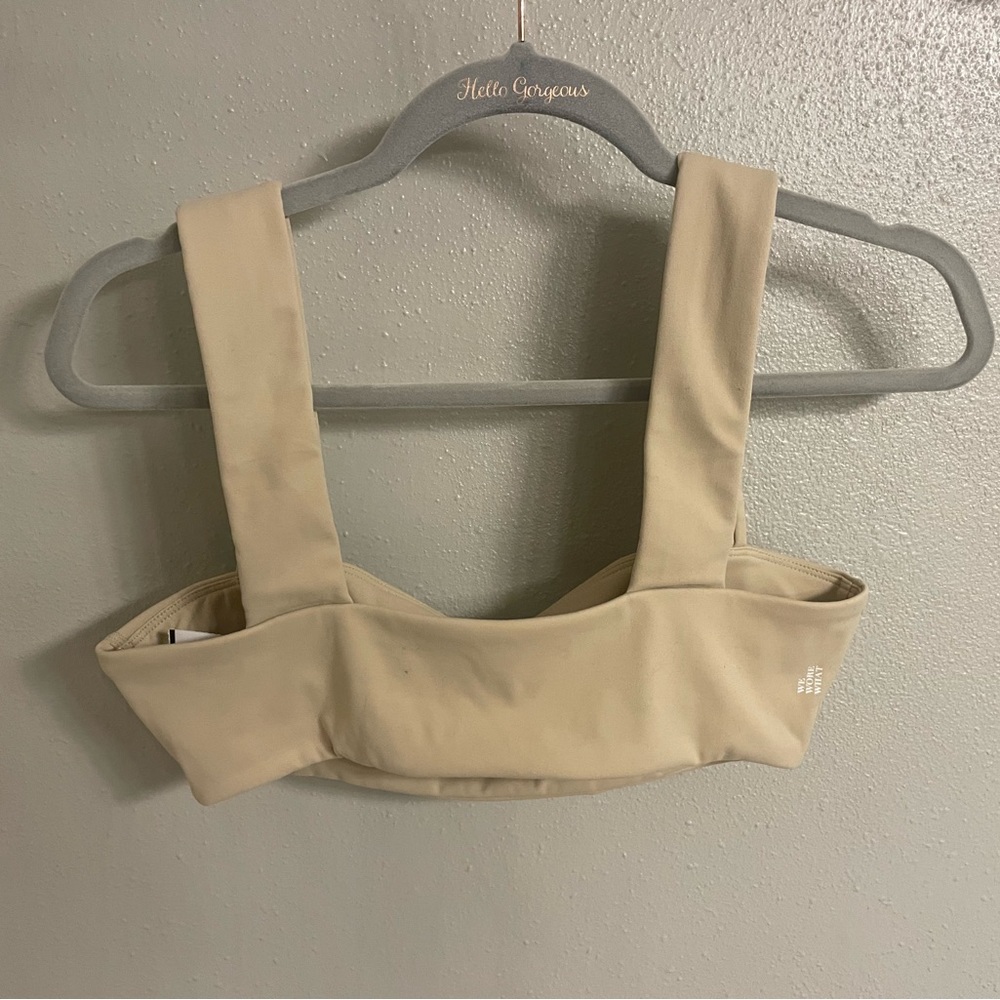 WeWoreWhat Nude Bandeau Top, brand new/never worn